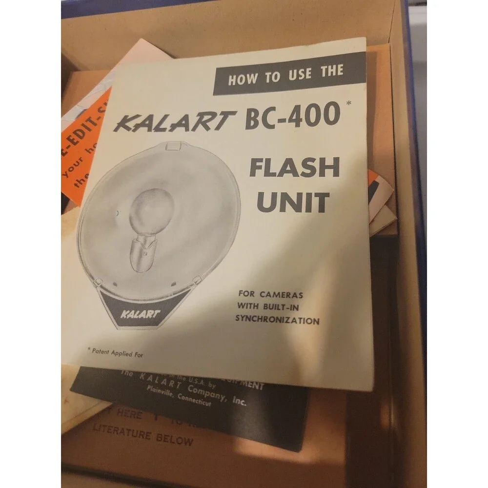 Kalart 400 BC Flash Unit- Box And Cord ONLY !!!!READ!!!!